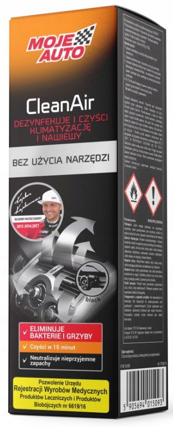 Moje Auto Clean Air granat-150ml BLACK