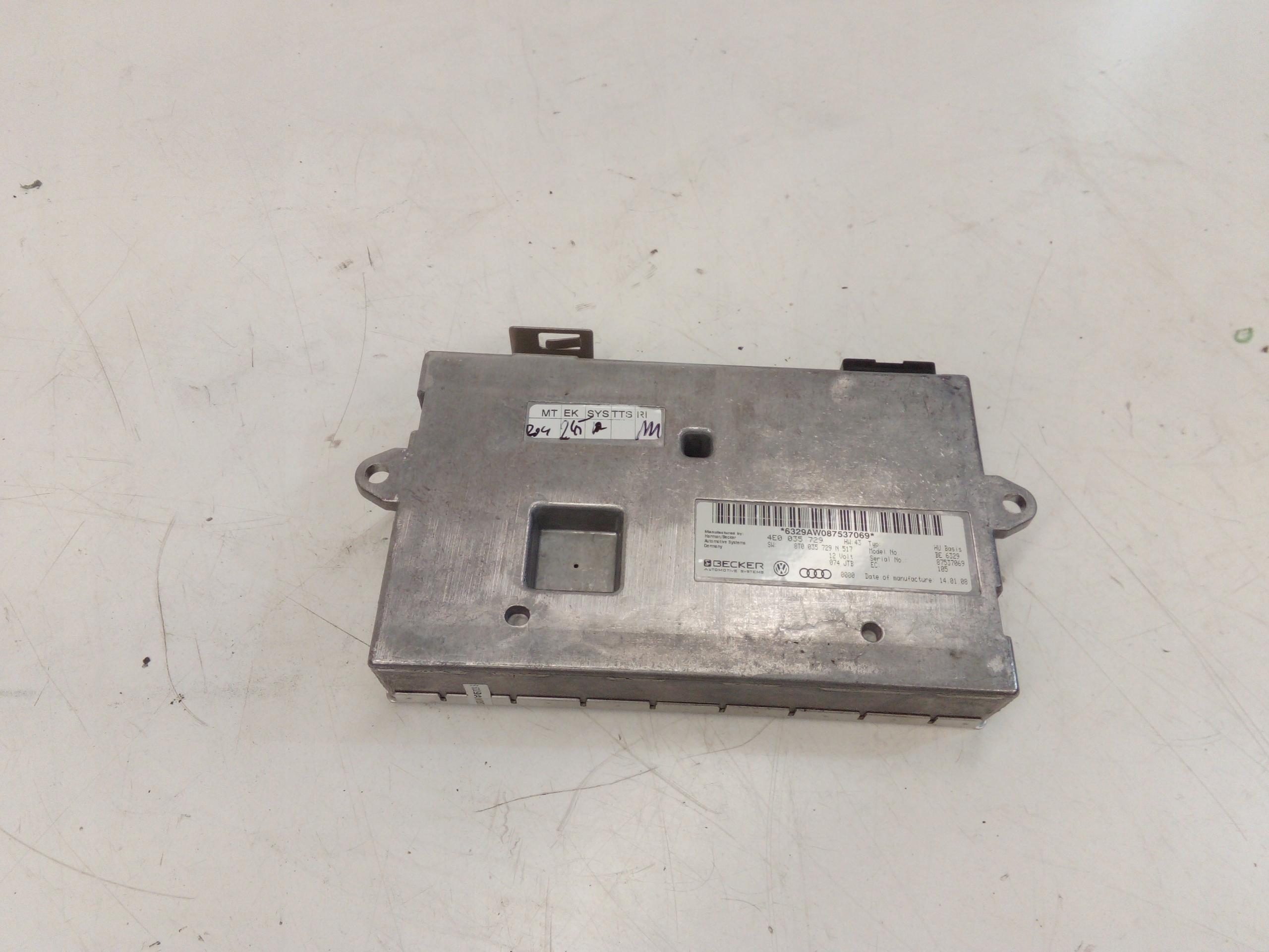 control unit module MMI AUDI A6C6 4E0035729 8T0035729N