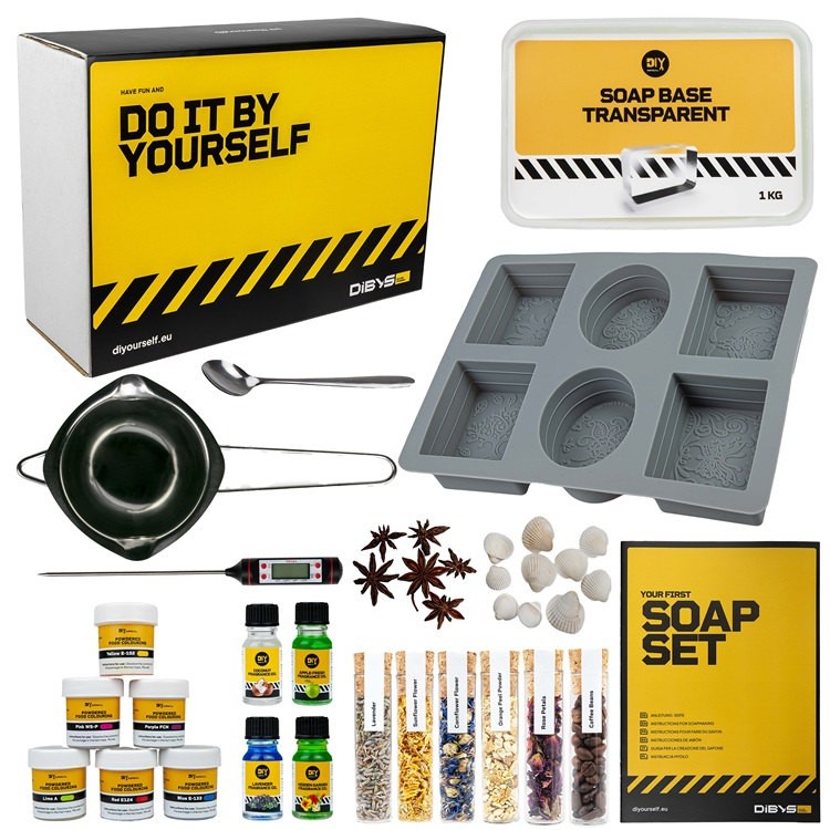 Sada Udělejte si své Diy mýdlo na výrobu mýdel Kreativní formičky Glycerin