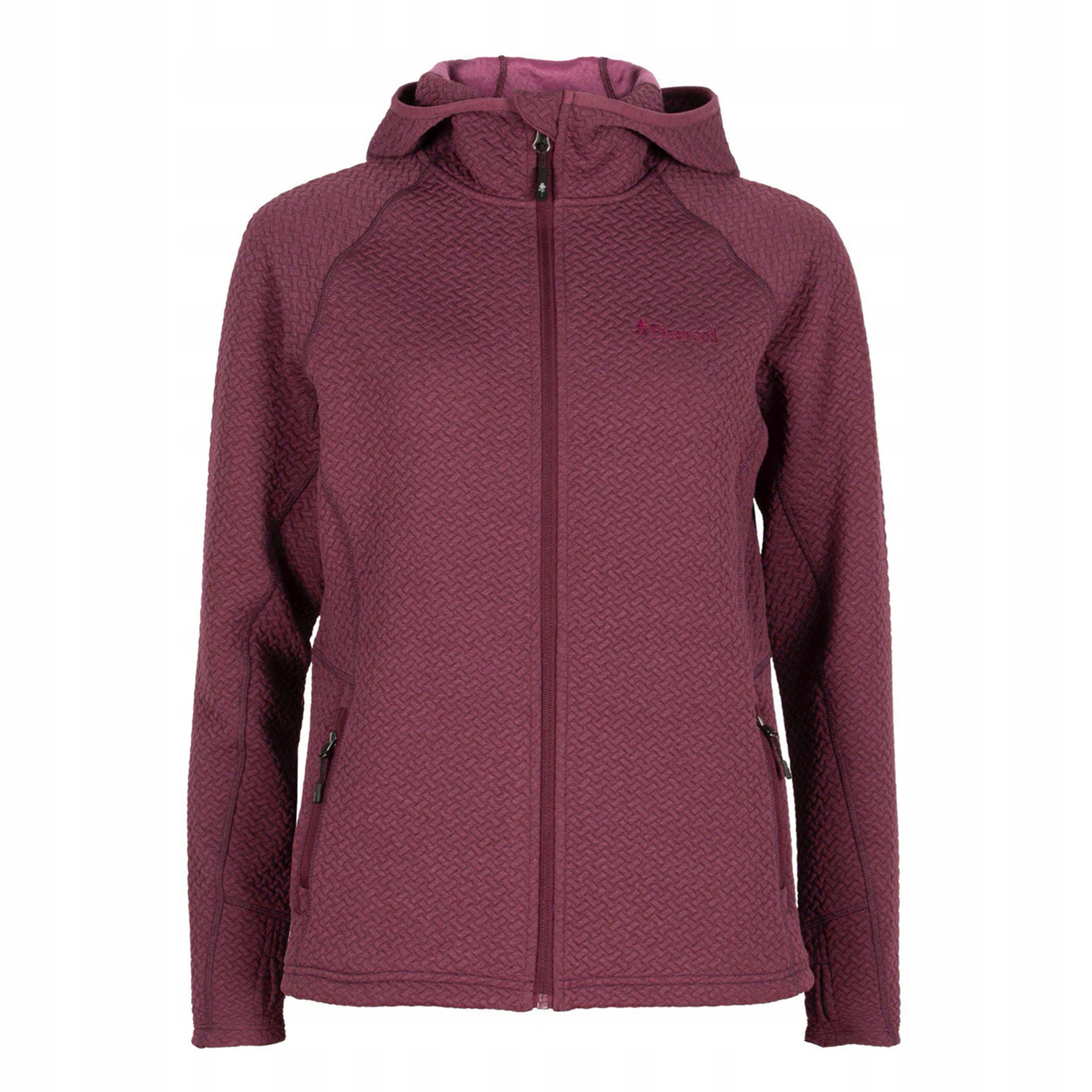 Bluza damska sportowa Pinewood Everyday Travel Full Zip śliwka L