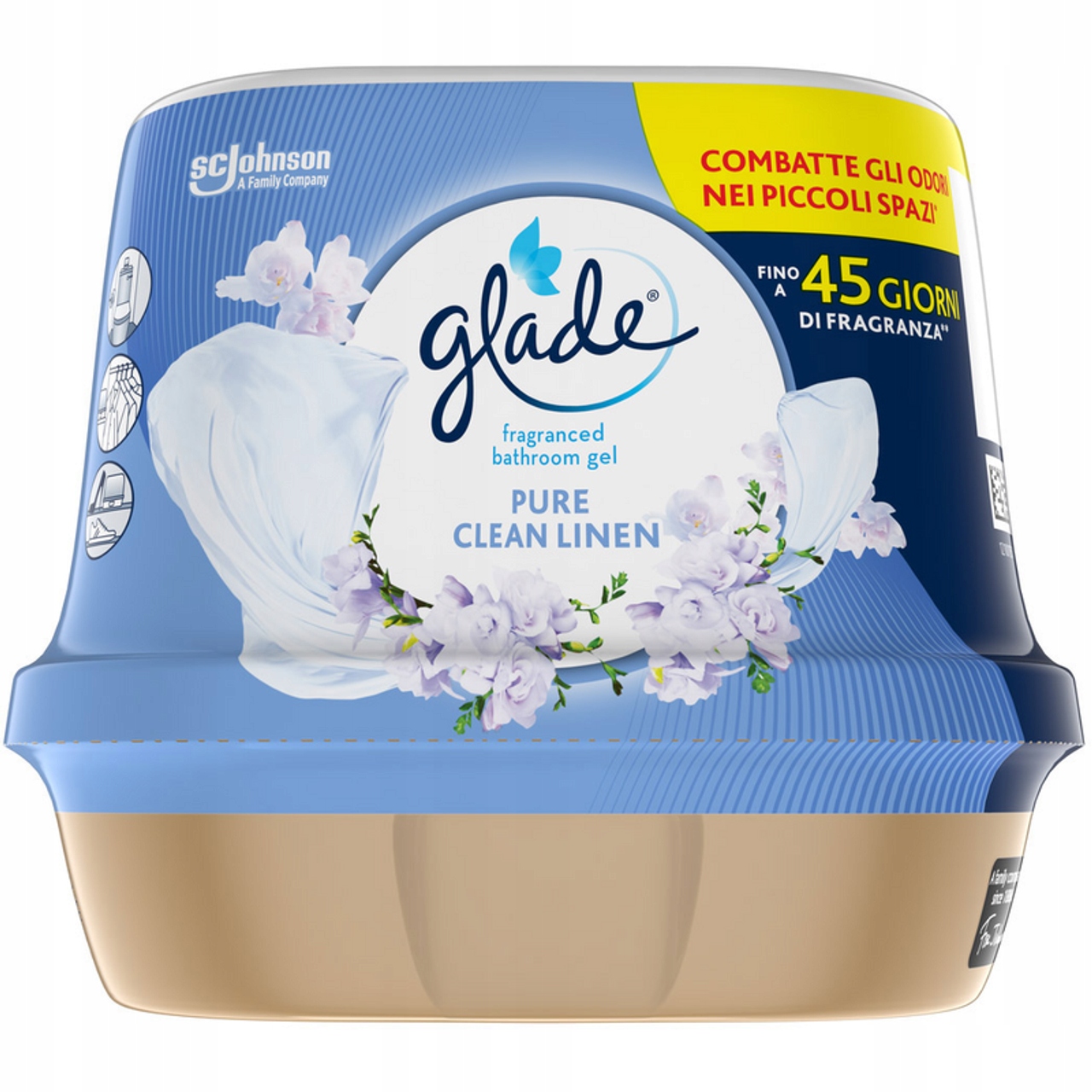 Levně Glade vonný gel do koupelny – Pure Clean Linen