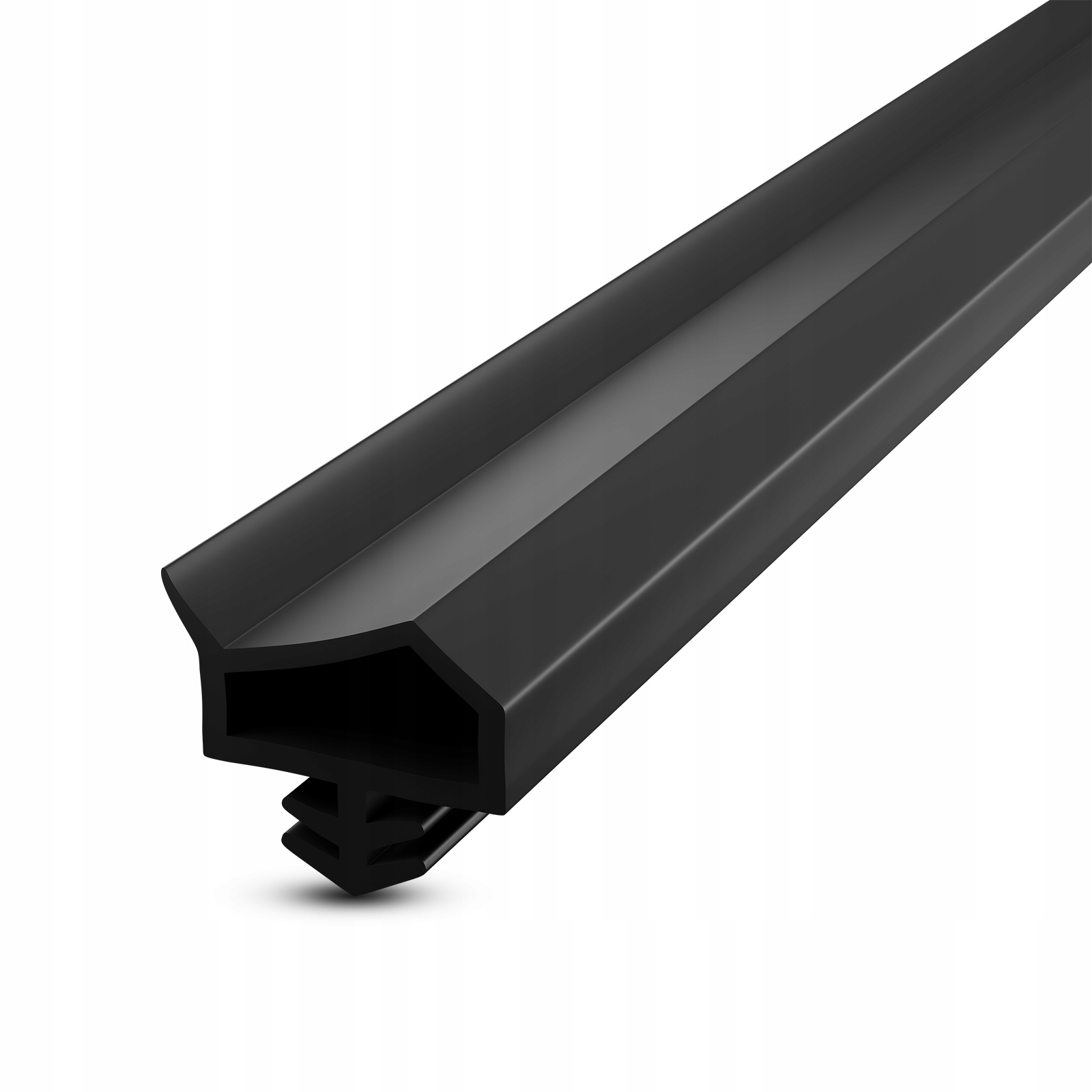 Těsnění Kd 14 pro dveře Kožešina prahu oken Dveřní Černá 60 m