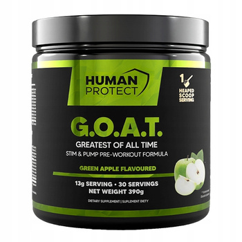 Human Protect G.o.a.t. 390g Goat Komplexní Předtréninková Jablko