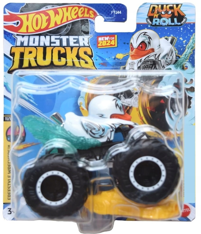 DUCK N'ROLL Freestyle Wreckers Autko Monster Trucks 1:64 Auta Hot Wheels
