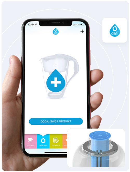 Wkłady filtrujące Dafi ZIELONY 2 szt+ ZAKRĘTKA Kolor dominujący zielony