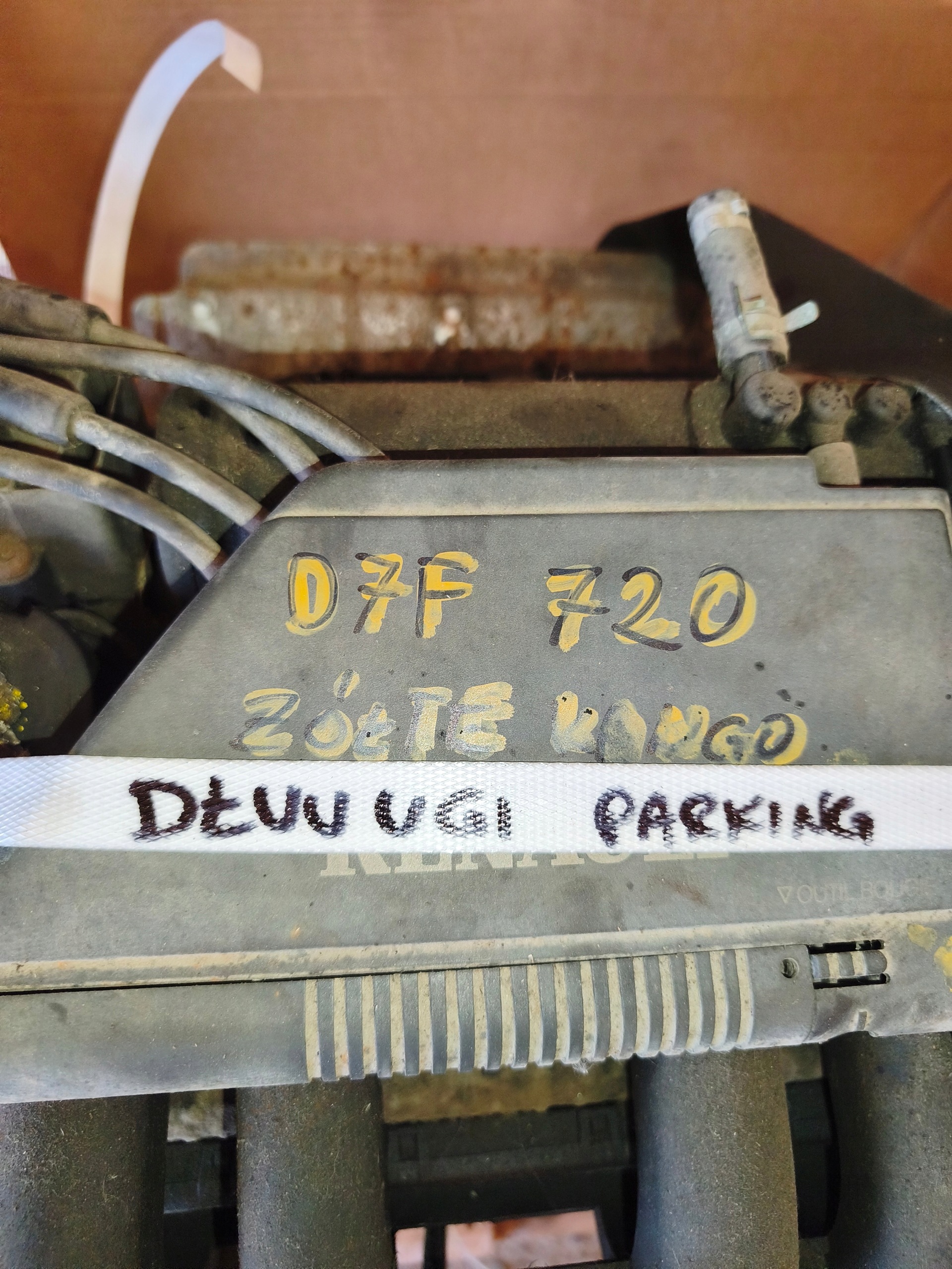 engine 1.2 D7F720 complete RENAULT KANGOO CLIO II DACIA DO MONTAZU