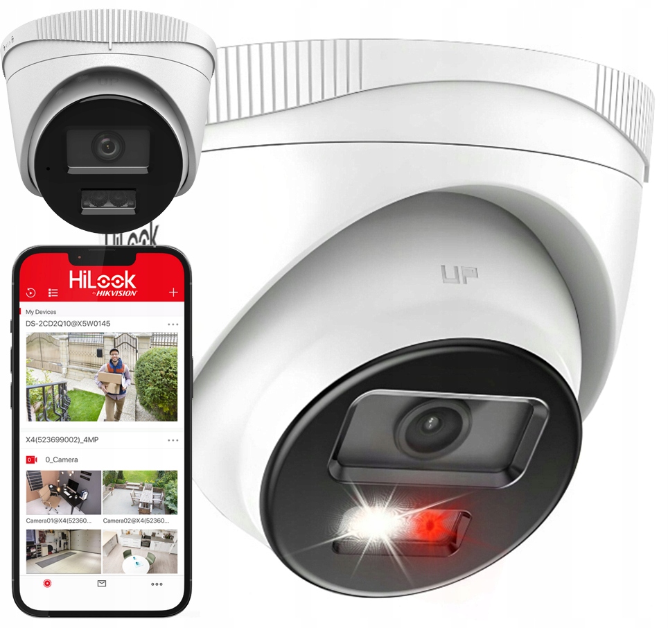 4Mpx Ip kamera IPC-T240HA-LUl HiLook od Hikvision 2.8 mm Vonkajšia PoE