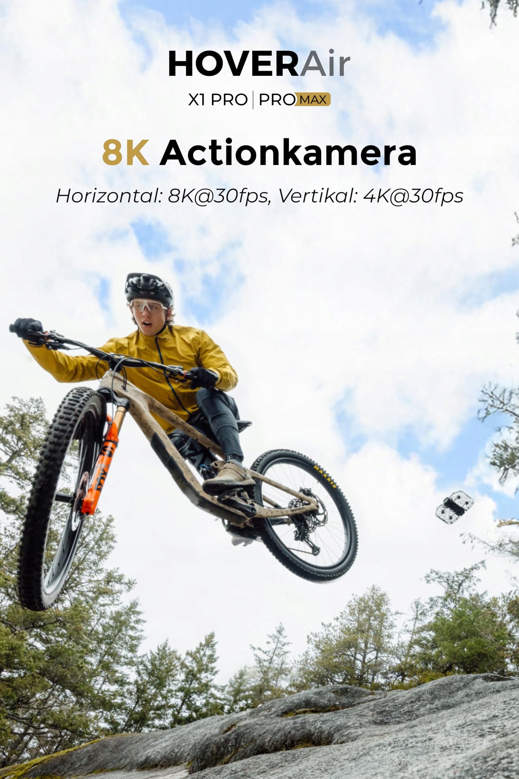 HOVERAIR X1 PROMAX Kamera Dron 8K 10 Trybów Lotu 42 KMH Śledzenie — miniatura 2