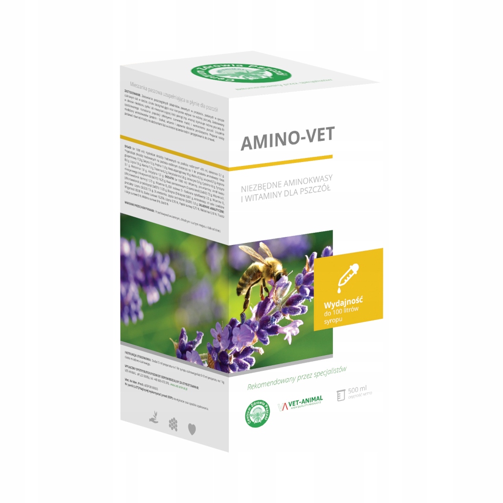 

Amino-vet – aminokwasy i witaminy dla pszczół