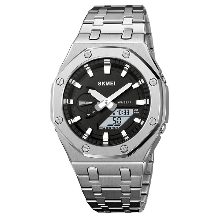 Pánské hodinky Skmei skm.125531c.mn elektronický náramek, mnoho funkcí