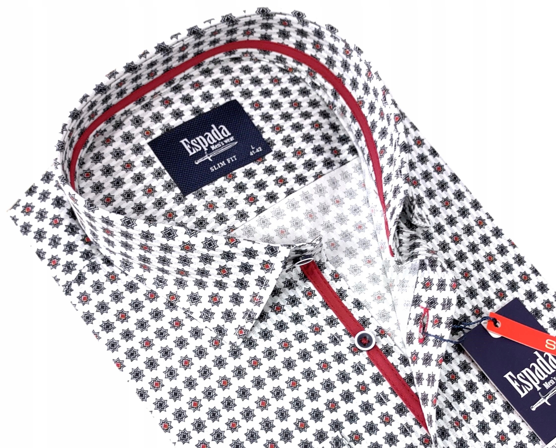 

Koszula męska w gwiazdki slim fit EN229 r. L