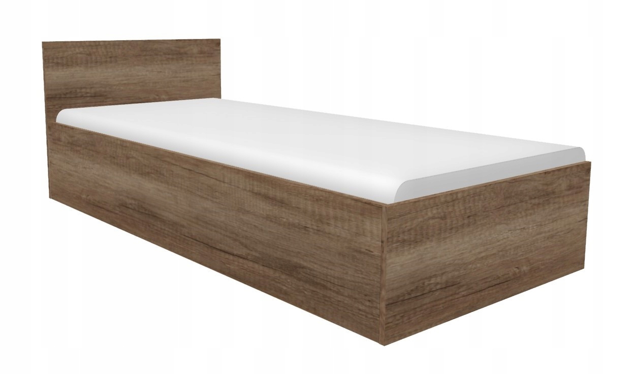 Łóżko ANDREA 80x200 cm z pojemnikiem antracyt Marka Wiki Meble