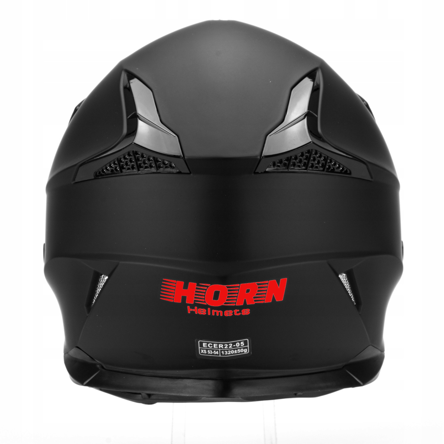 JUNIOR KASK MOTOCYKLOWY CROSS HORN MAT RED QUAD POD INTERKOM + GOGLE M Rozmiar M