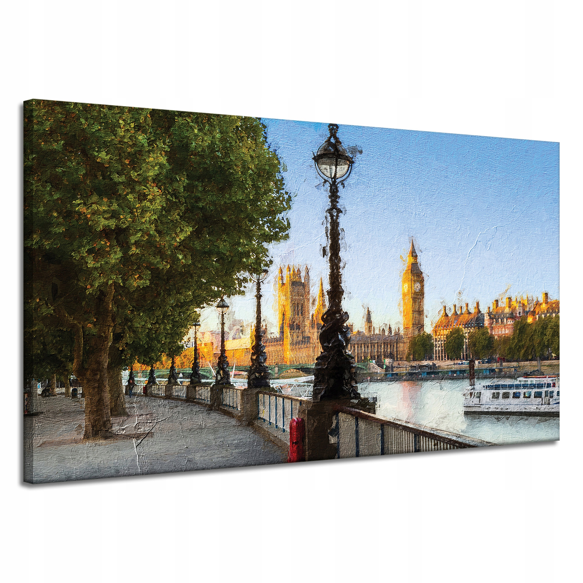 Obraz na plátně Pastely Londýn Big Ben 120x70 cm Ideální jako dárek