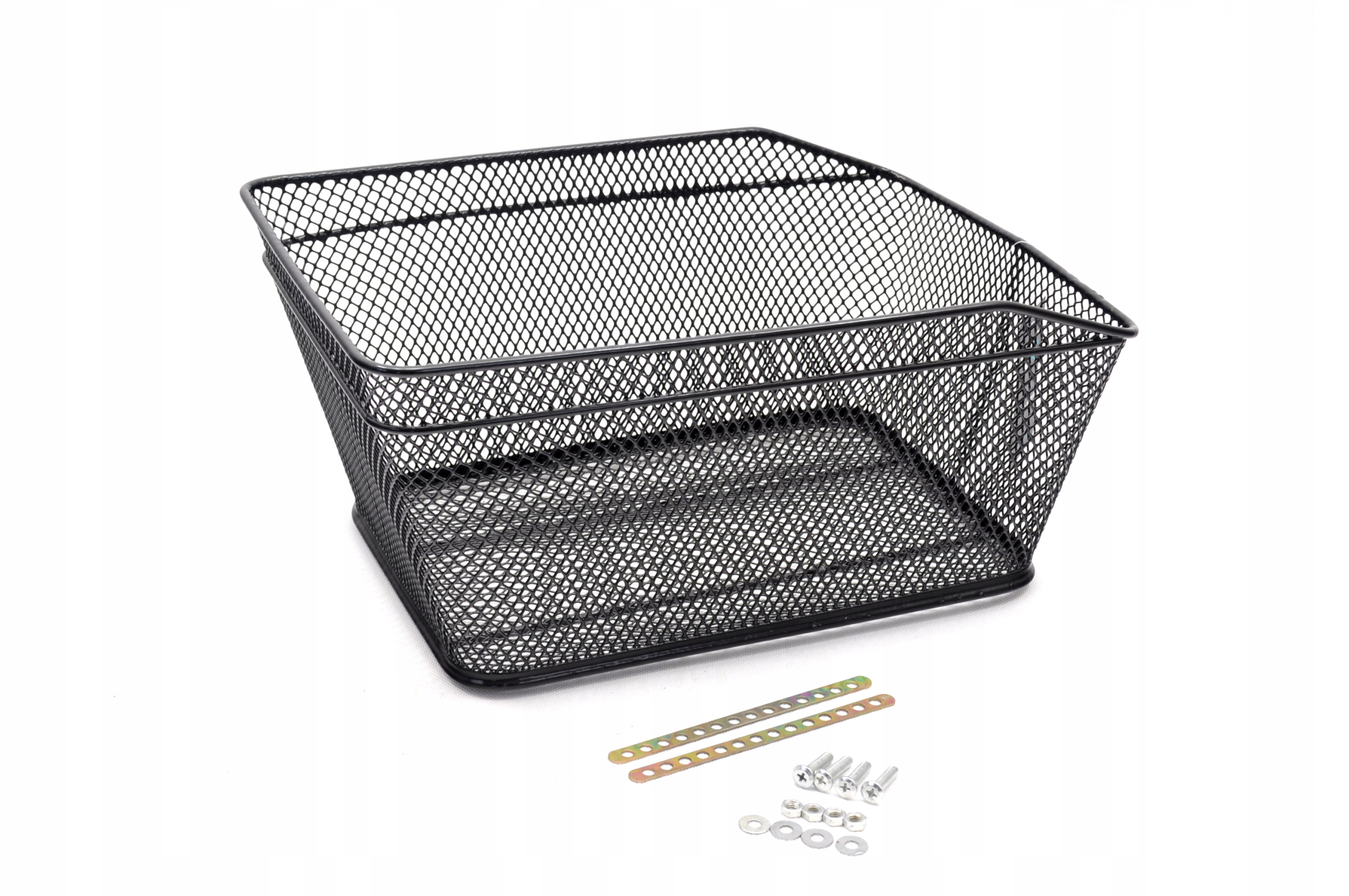 KOSZ KOSZYK ROWEROWY NA BAGAŻNIK CZARNY SIATKA XXL Model HT-113