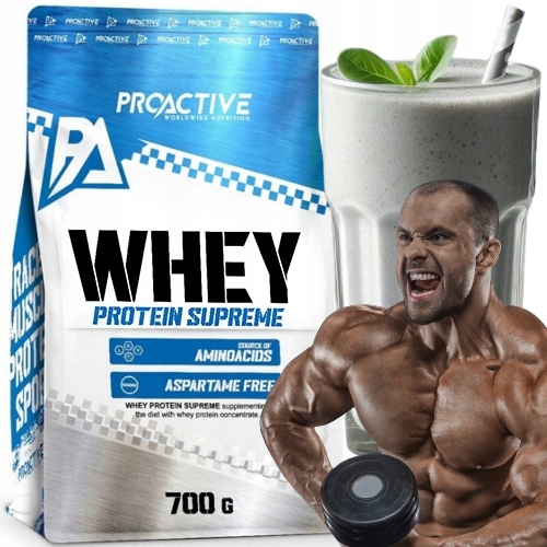 BIAŁKO WPC serwatkowe whey ODŻYWKA BIAŁKOWA ProActive 700g NATURALNE