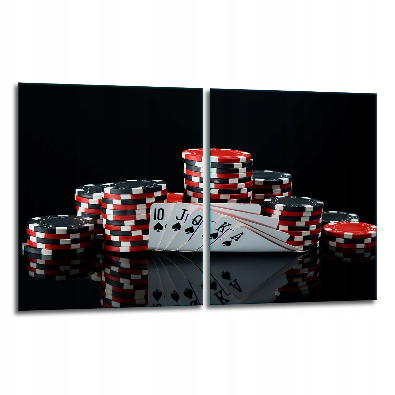 7v1 2x Skleněná Ochranná Deska Na Sporák 40x52 Poker