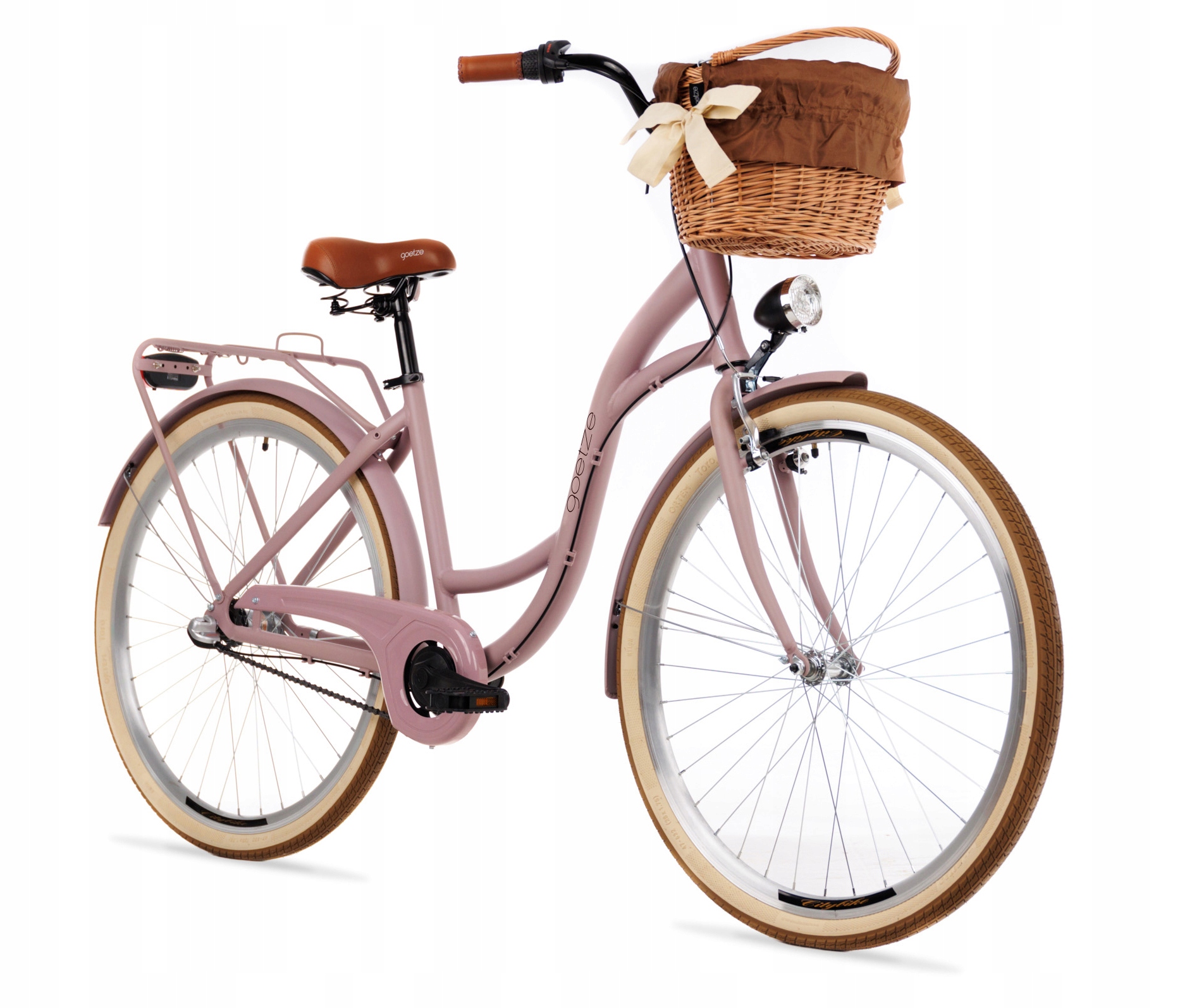 Rower miejski Goetze 28 3b ALU+kosz Lekka Damka