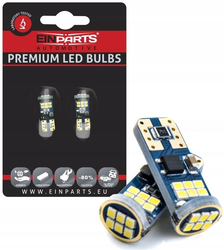 

Żarówki Led 2x W5W T10 Diody Smd Canbus Postojówki