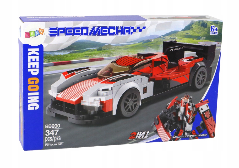 KLOCKI KONSTRUKCYJNE AUTO SPORTOWE & ROBOT MELCRAN 347 ELEM. `TRANSFORMACJA Marka Pozostałe