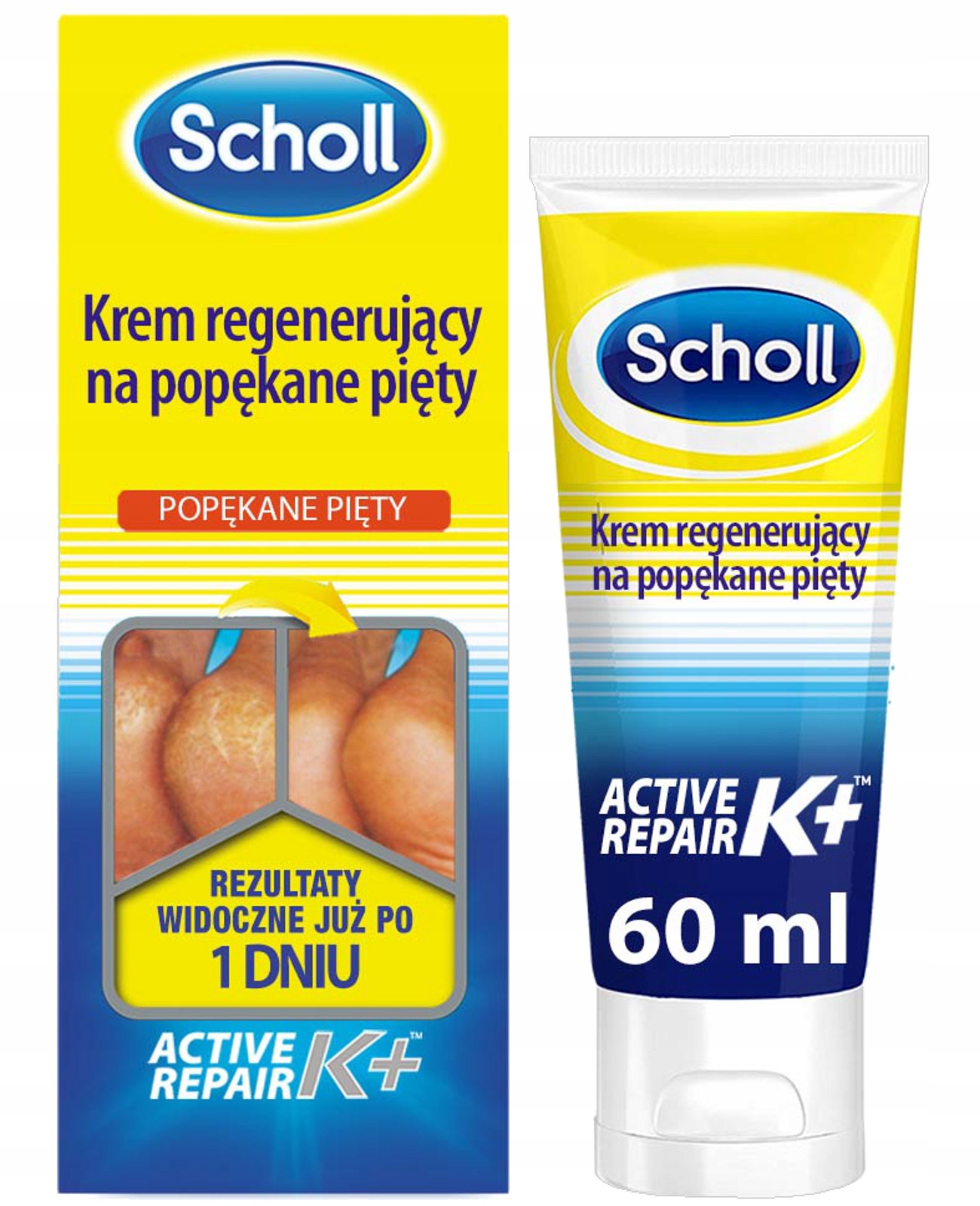 SCHOLL Regenerujący krem do pięt 60ml DOBRY TERMIN