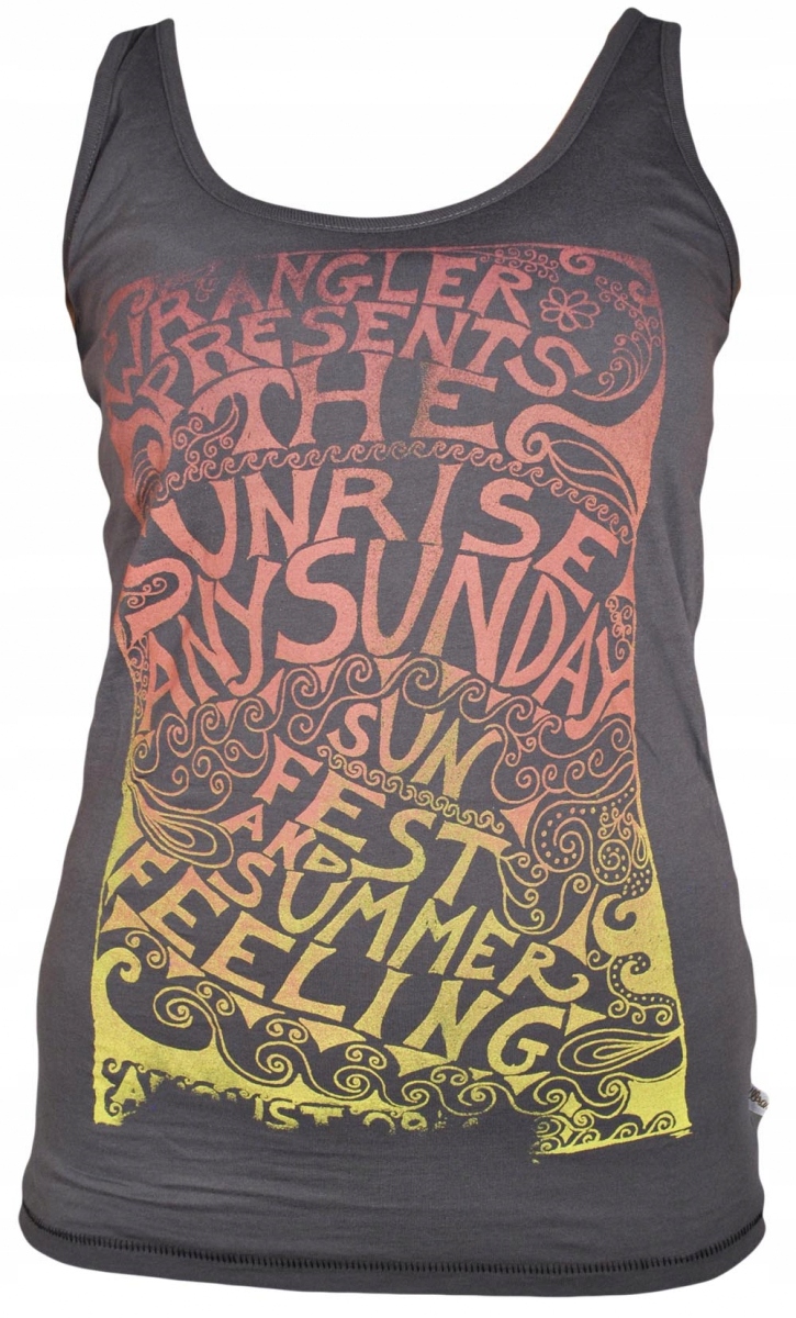 WRANGLER top GRAY casual SUNDAY TANK XS