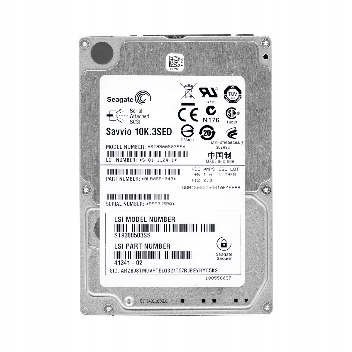 Lsi 41341-02 300GB 10K 16MB SAS-2 2.5'' ST9300503SS