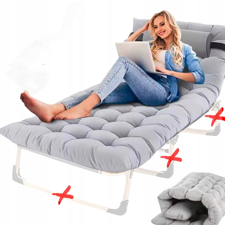 Materac Do Łóżka Turystycznego Składane Polowe Premium