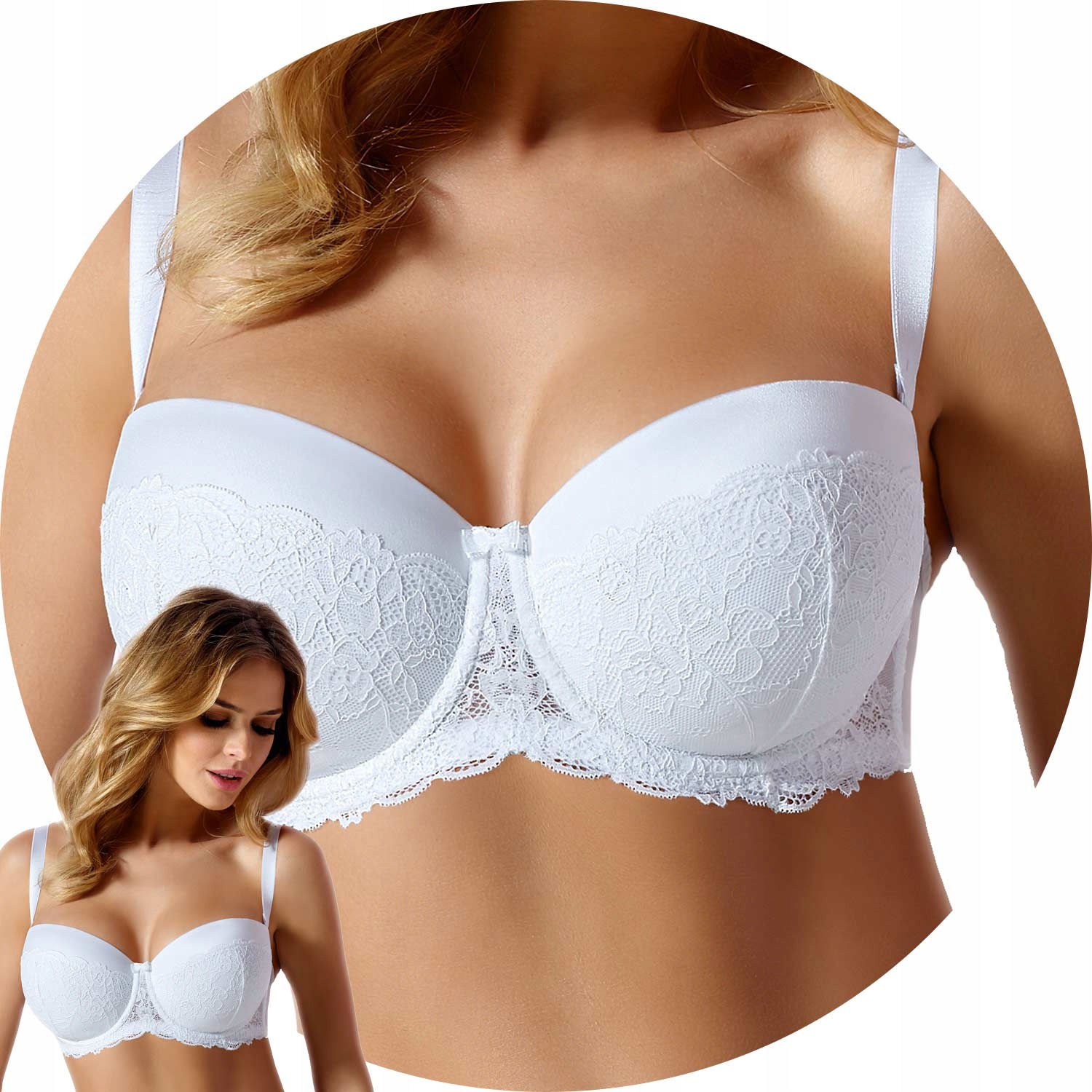 Vena VB-235 bílá 65G Podprsenka balkonetka
