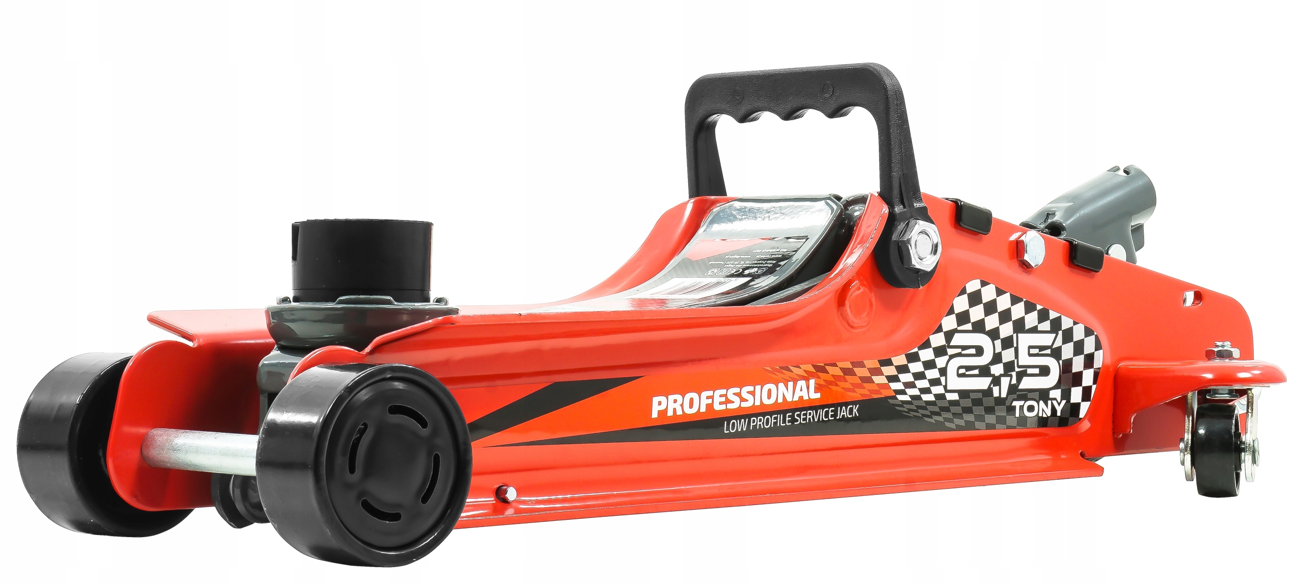 PODNOŚNIK SAMOCHODOWY LEWAREK NISKOPROFILOWY NISKI ŻABA 2,5T + NADSTAWKA Kod producenta V80100