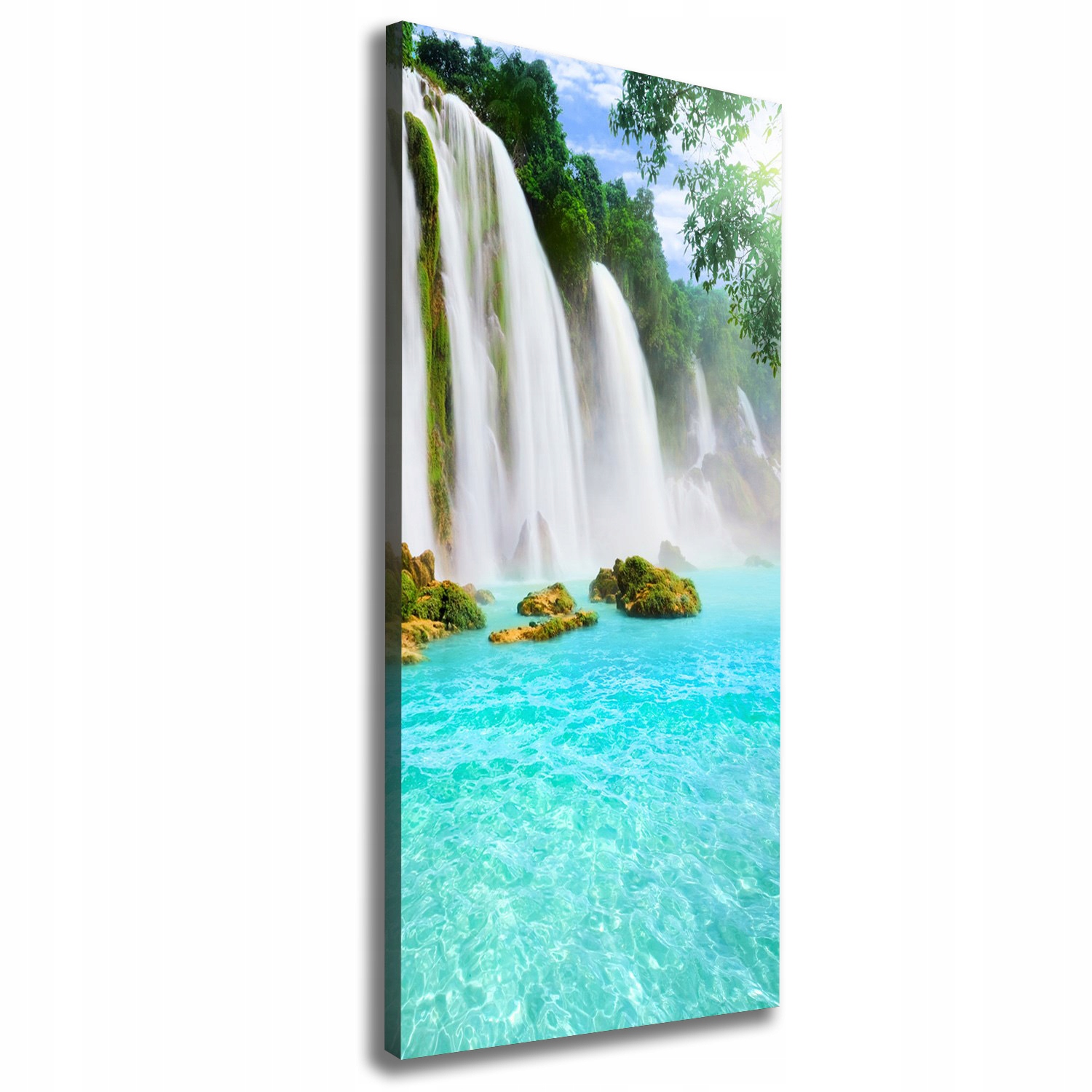 

Foto obraz na płótnie do salonu Wodospad 50x125 cm