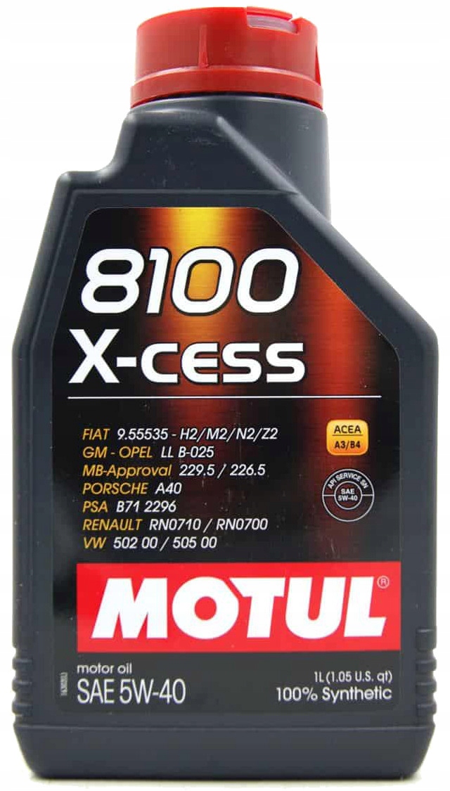 

Olej Motul 8100 X-cess 5W40 1L Lublin