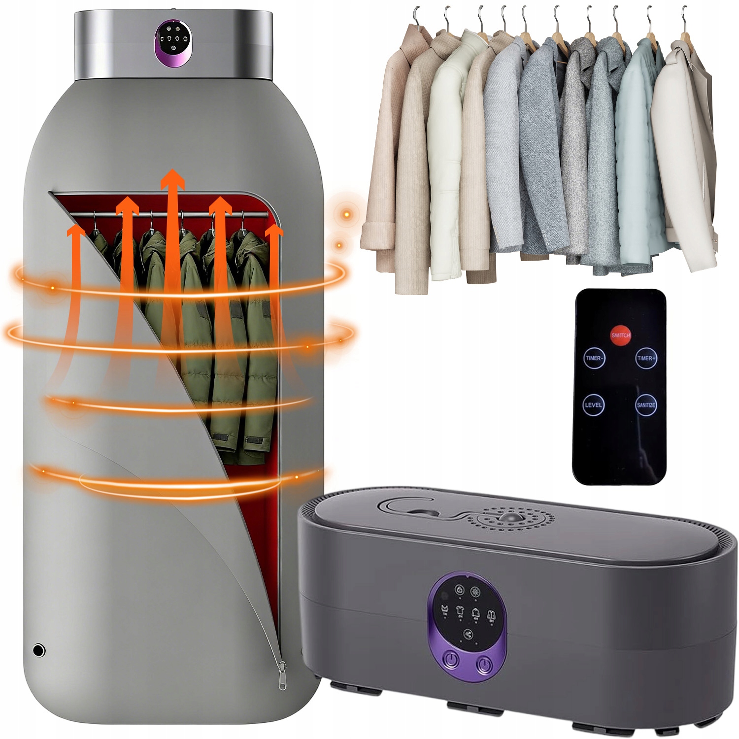Levně Multifunkční Elektrická Sušák Na Prádlo S Inteligentní Sterilizací