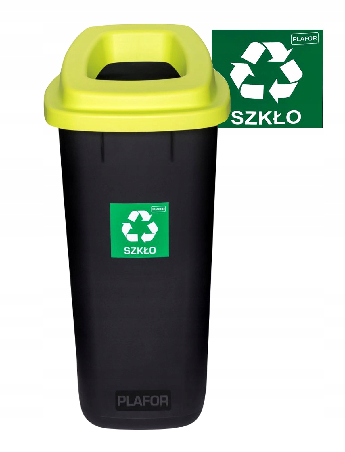 

ZIELONY-szkło 90L Sort Bin śmietnik na szkło