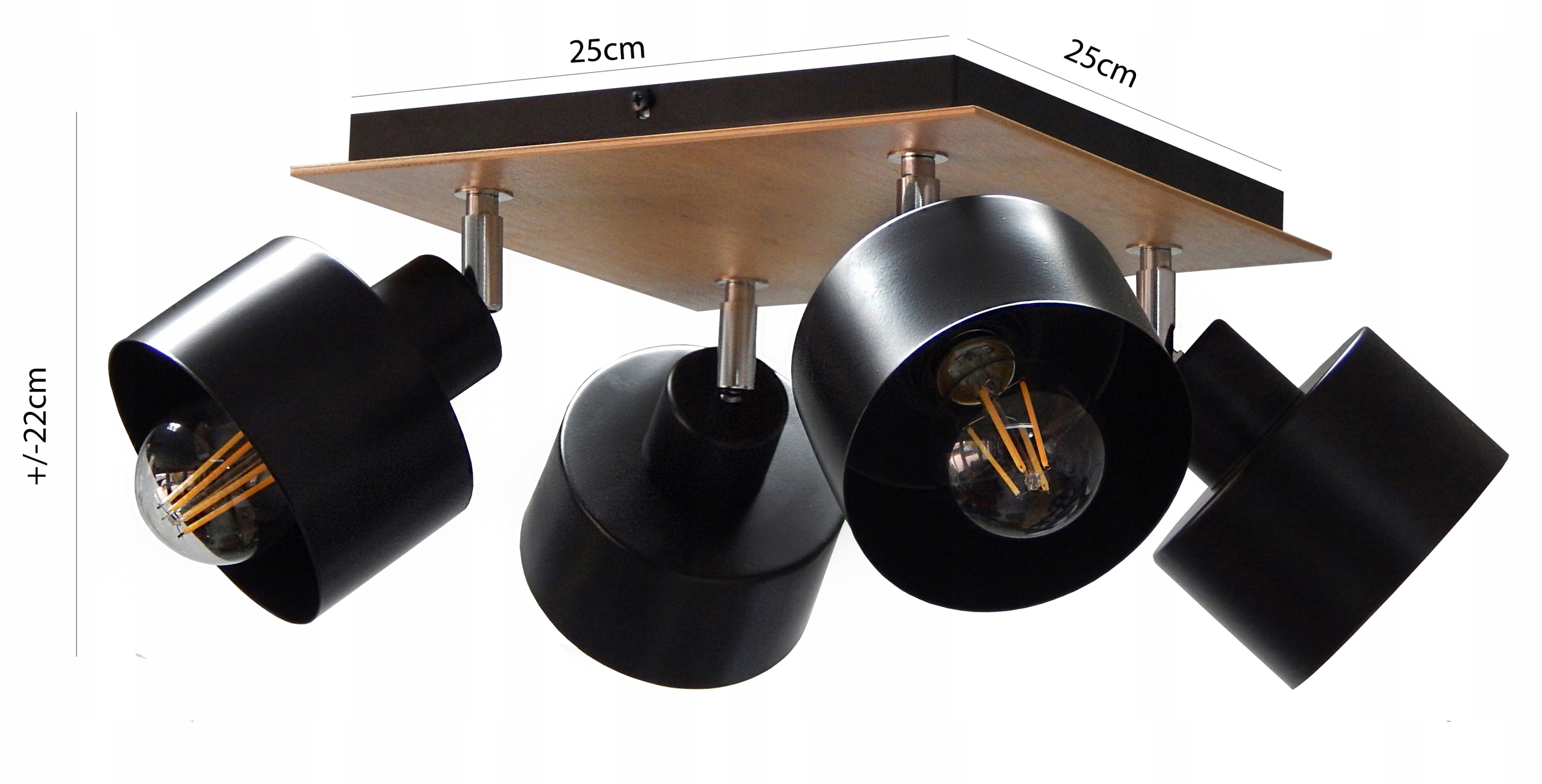 LAMPA PLAFON SUFITOWY SKL-4KPR LED LOFT E27 Kod producenta SKL-4KPR