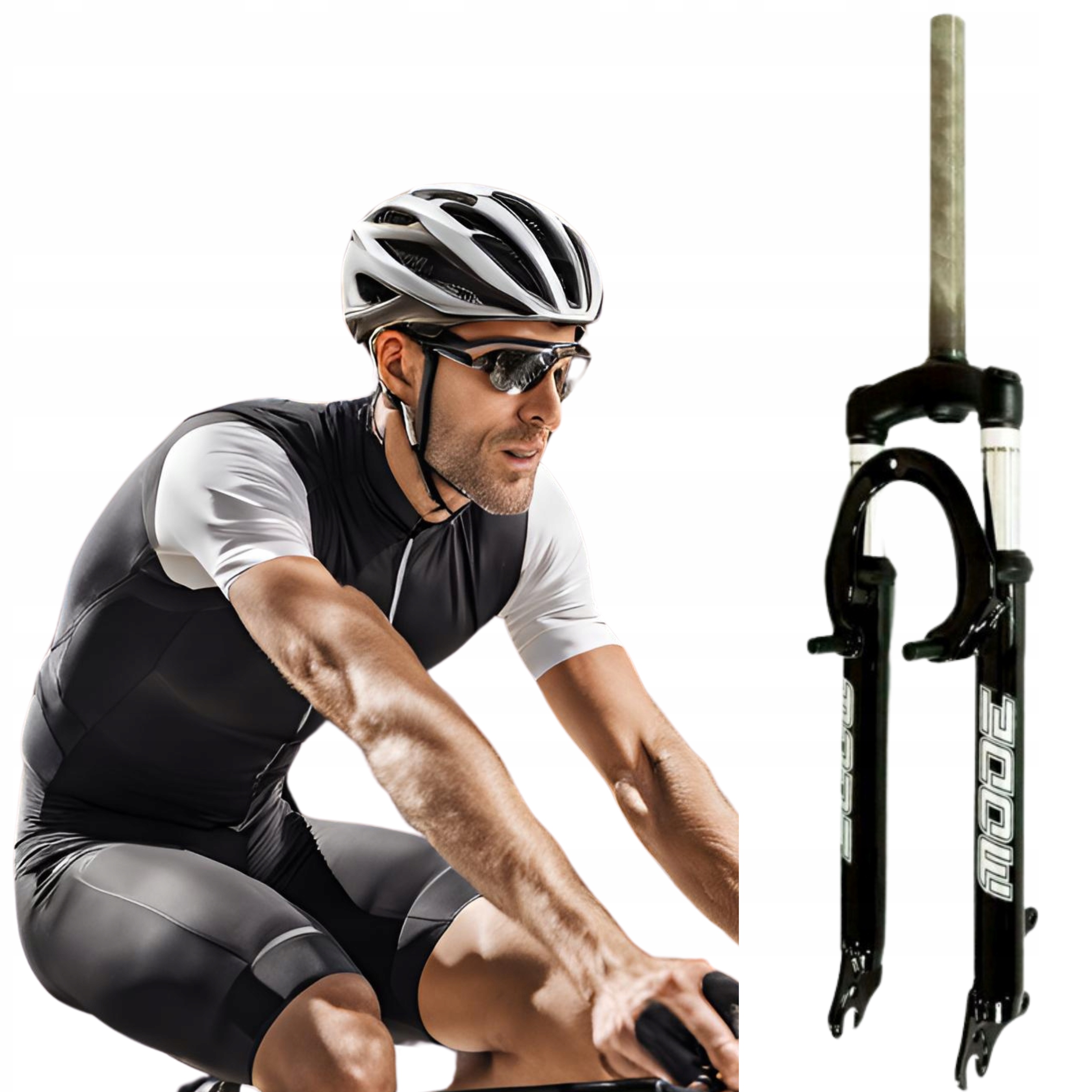 Widelec Amortyzowany 26’’ Ahead 50mm Skok V-Brake/Tarcza Czarny amor 28.6