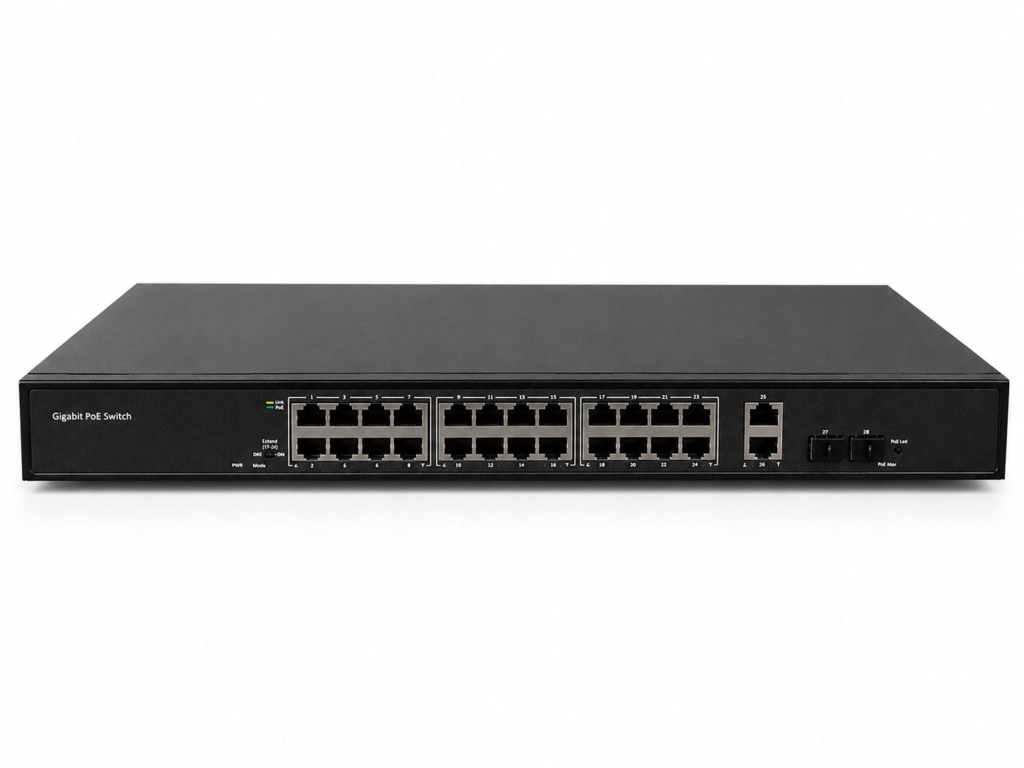 Switch Poe 24 Portů Gigabit 2x Sfp 2x Uplink Gigabit 400W