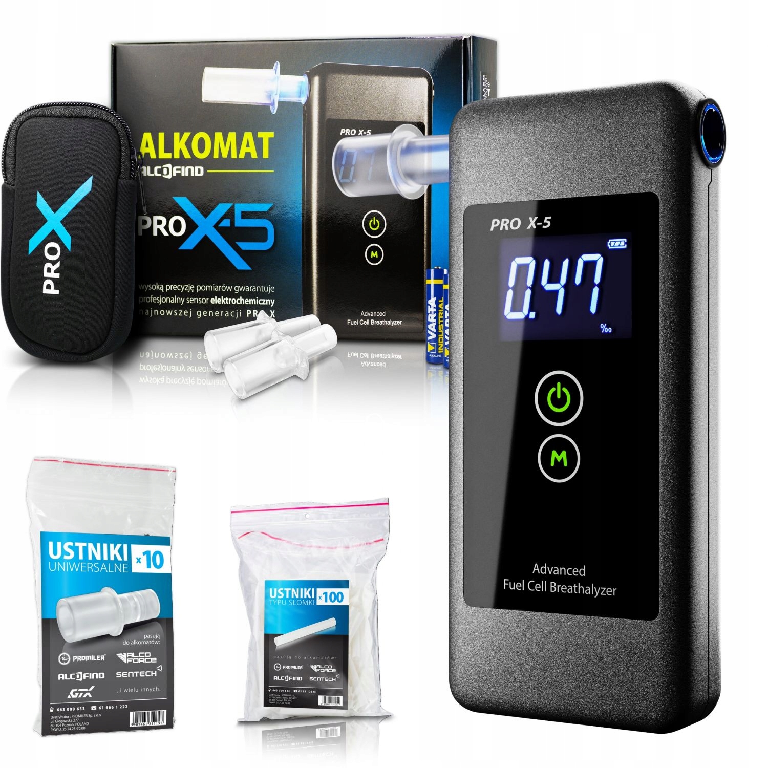 

Alkomat elektrochemiczny AlcoFind PRO-X-5