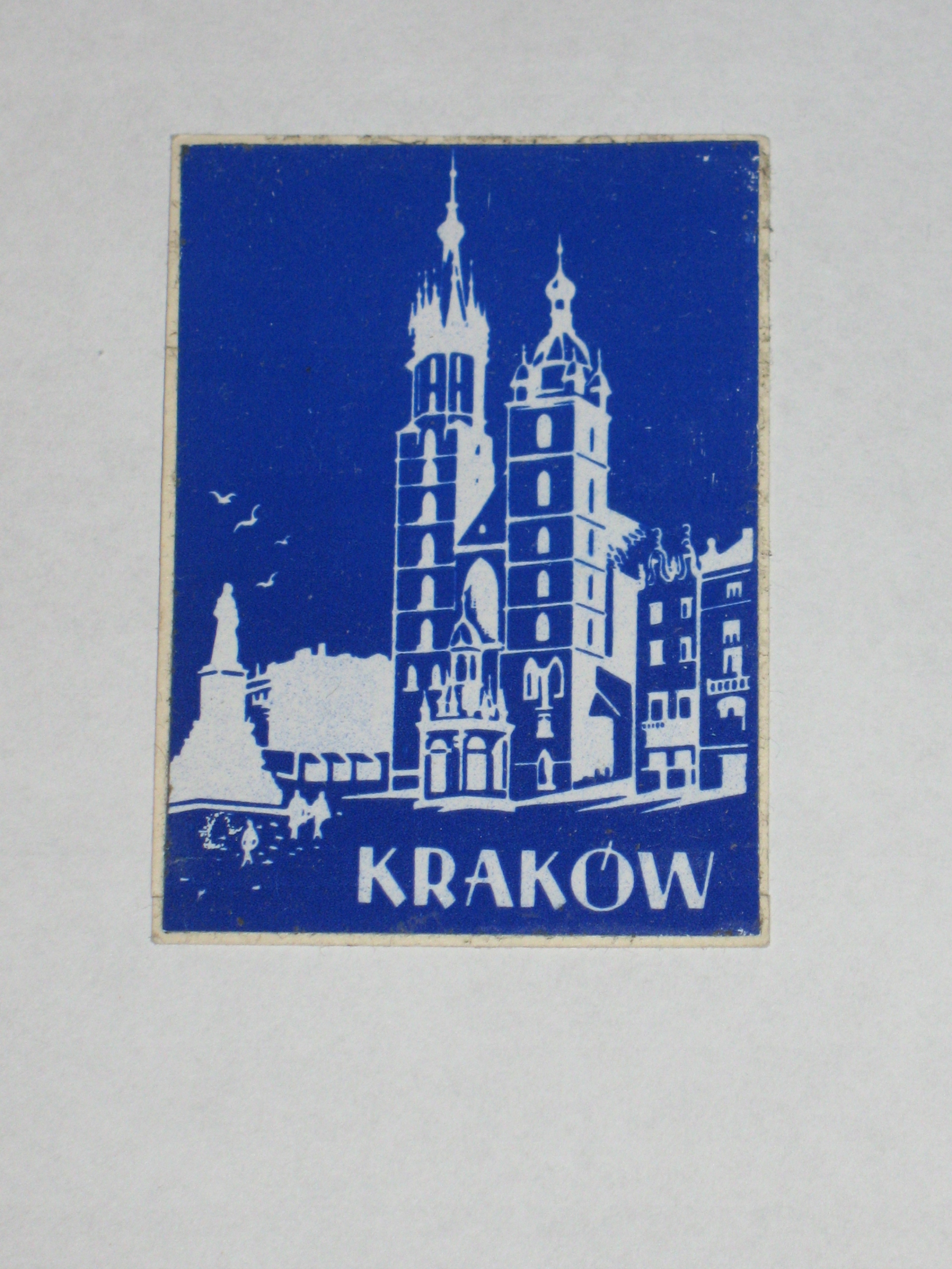 KRAKÓW naklejka z PRL lata 70-te