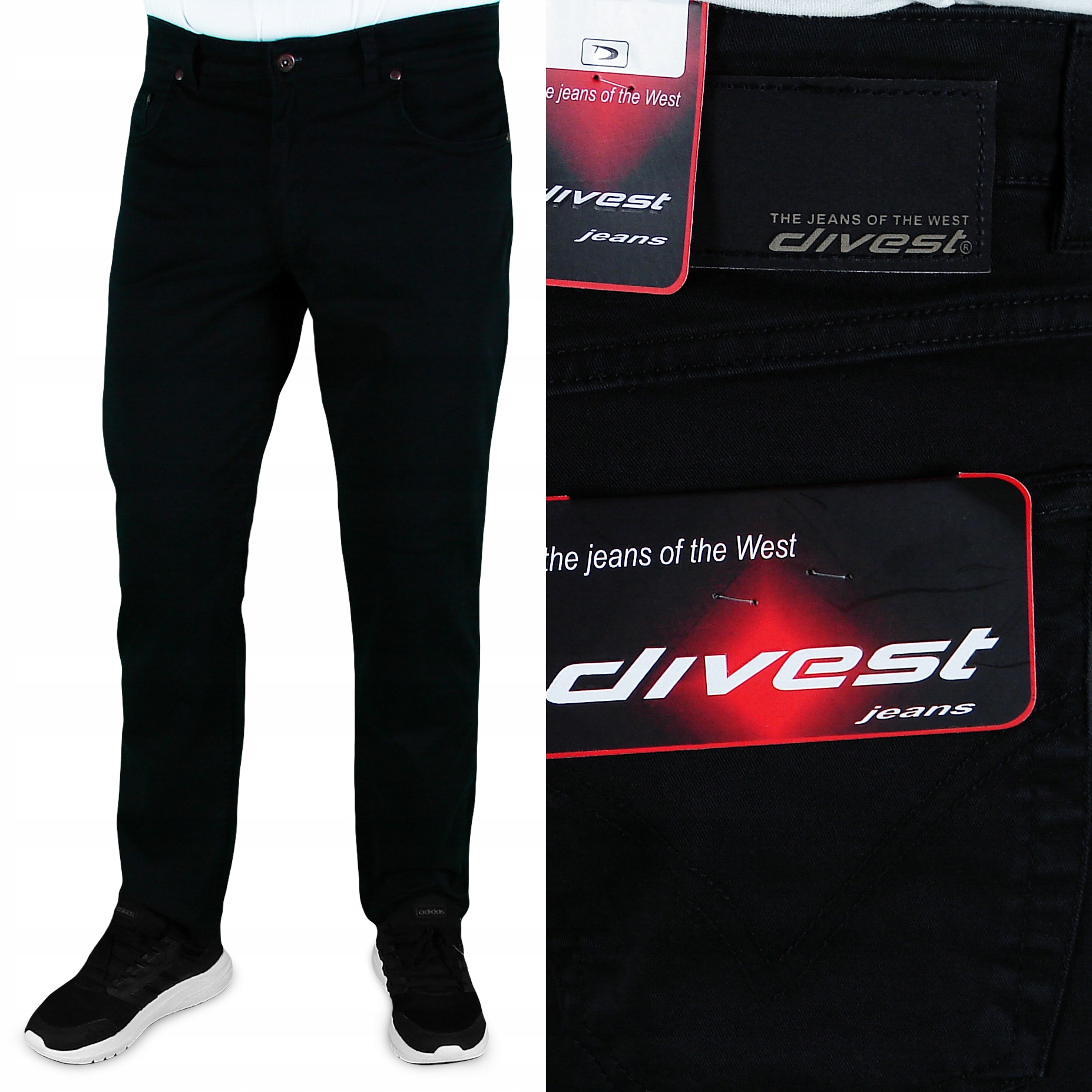 SPODNIE MĘSKIE JEANSOWE DIVEST W42 L33 W110-112 cm