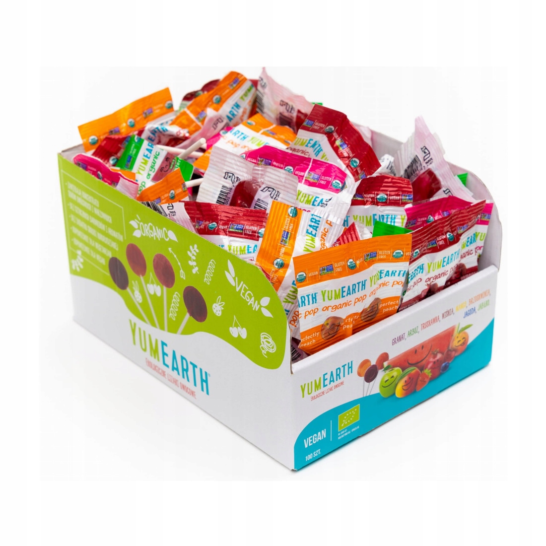 Levně YumEarth Lízátka Ovocné Eko 100 ks