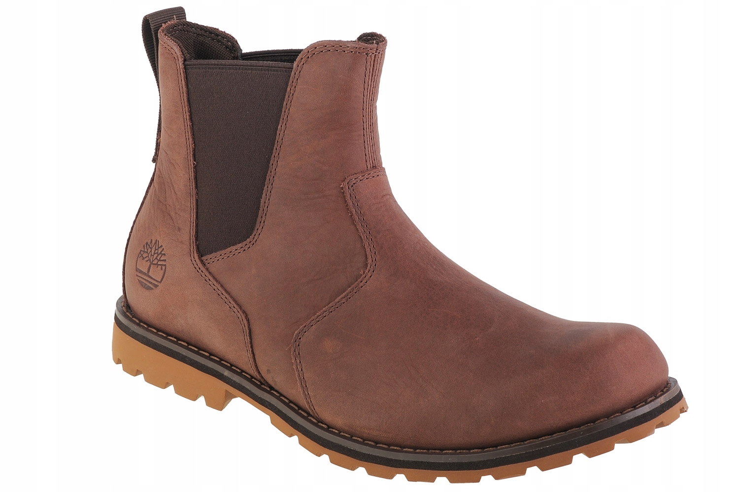 Timberland Attleboro Pt Chelsea [41] Pánské kožené kotníkové boty hnědé