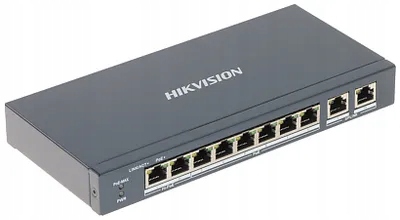 Switch Poe DS-3E1310HP-EI 8-PORTOWY Hikvision
