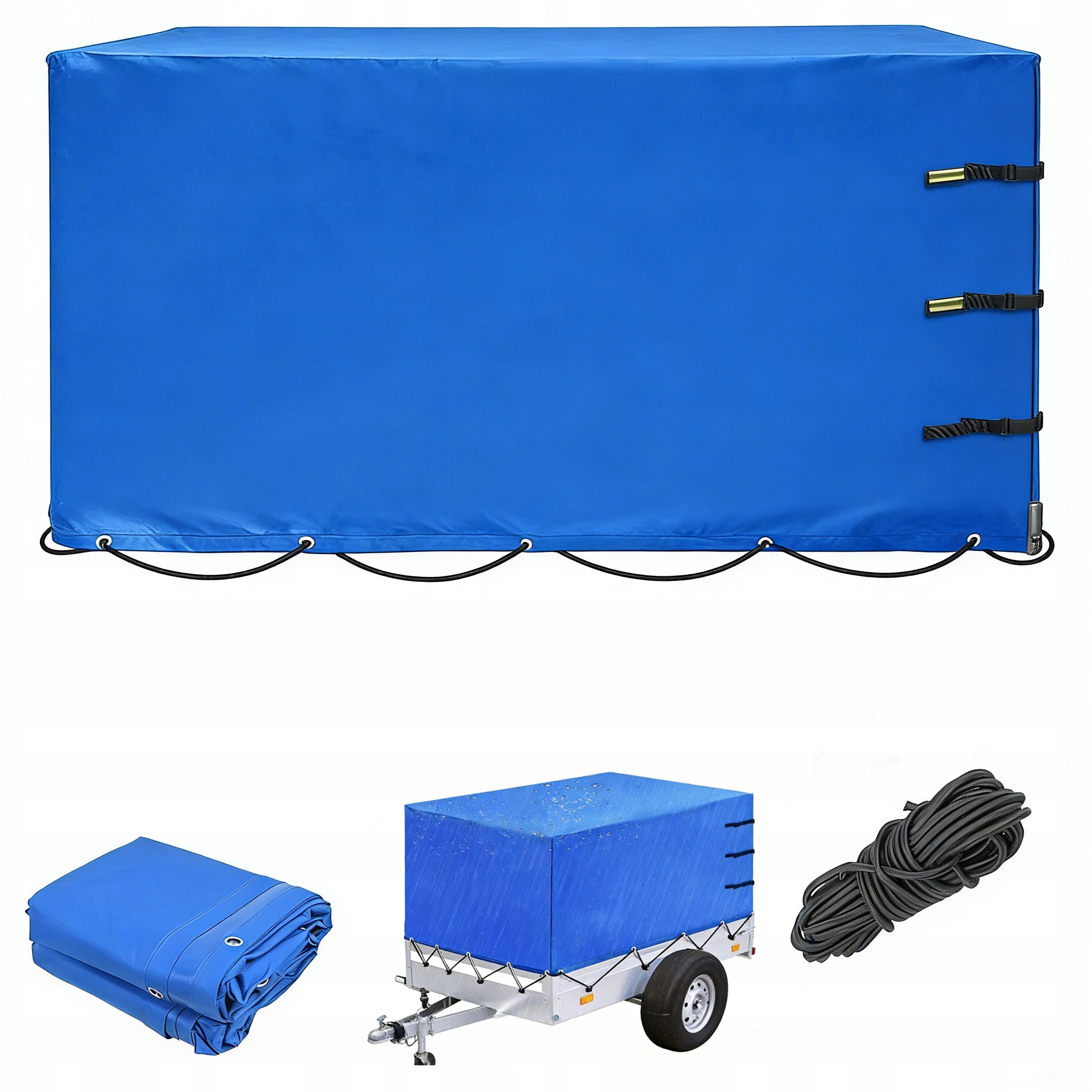 PLANDEKA NA PRZYCZEPKĘ, PŁASKA PLANDEKA NA PRZYCZEPĘ DO STEMA 210*114*110cm