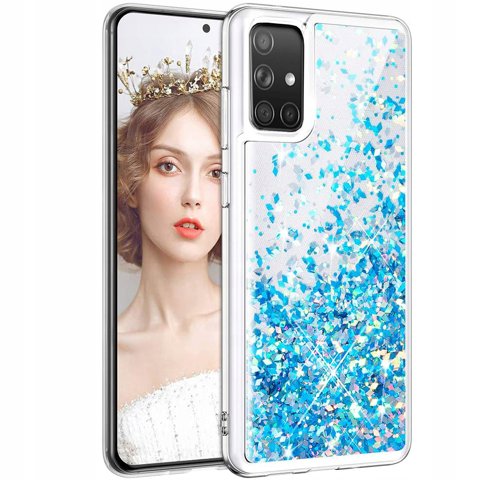 

Etui Liquid Brokat + Szkło do Samsung Galaxy M51