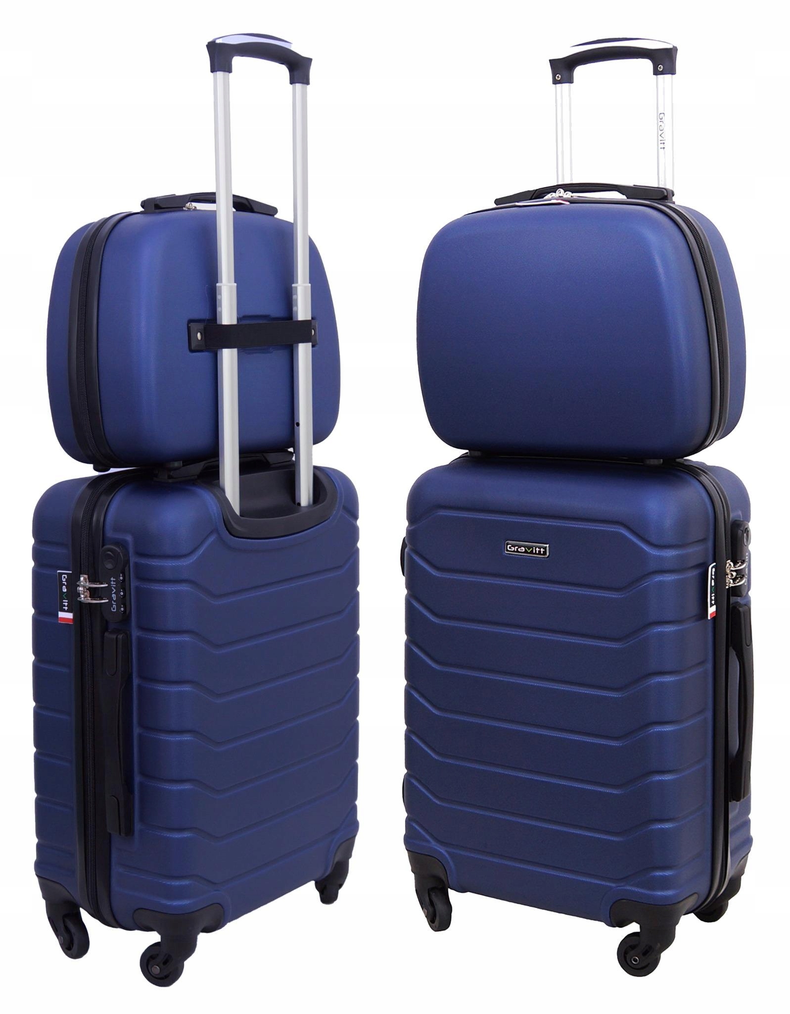 Zestaw Walizek 2w1 Walizka Na Kółkach Kuferek Gravitt 931 Wizzair
