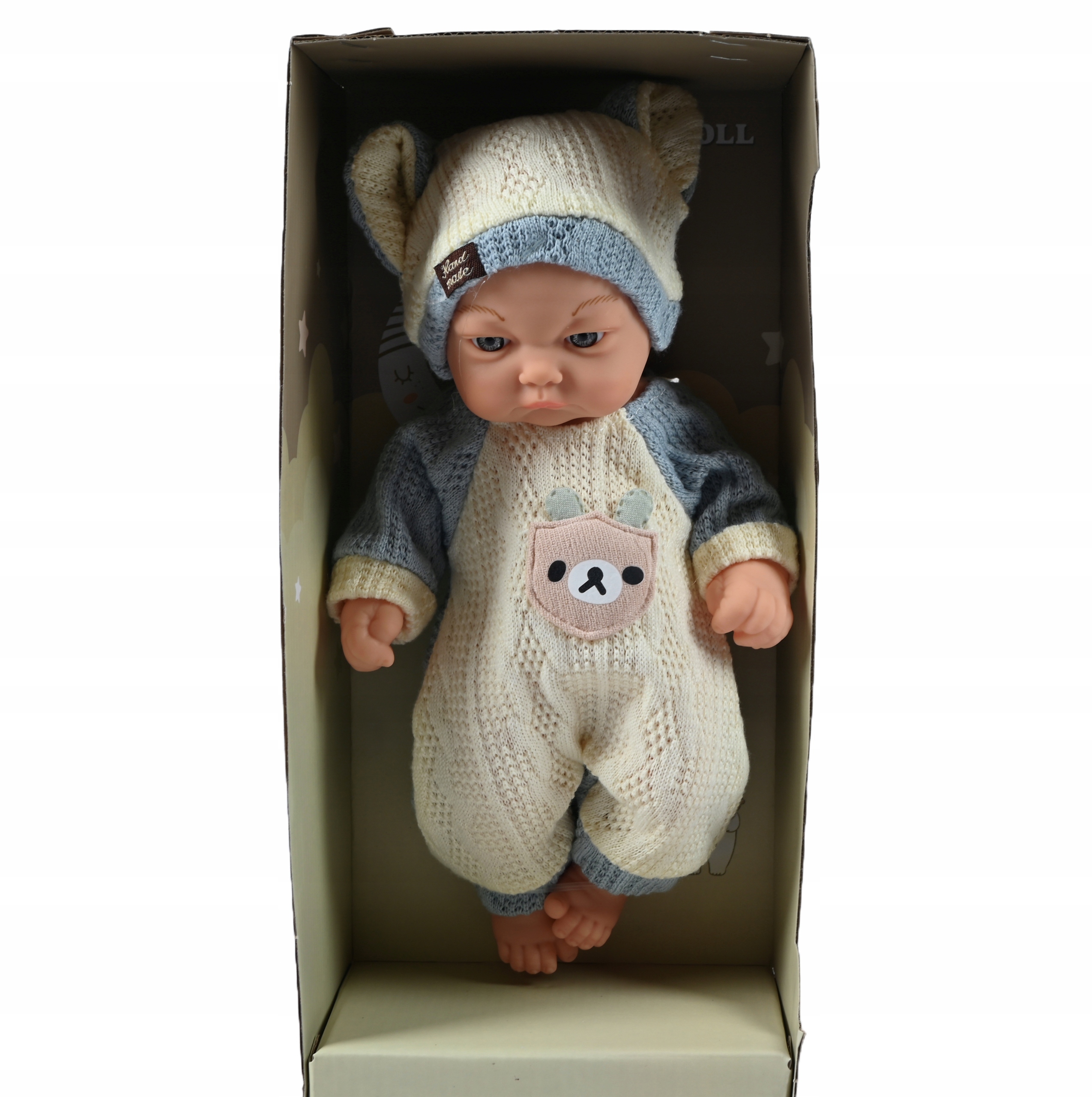 LALKA JAK ŻYWA NOWORODEK BOBAS NIEMOWLAK REALISTYCZNA TWARZ RÓŻNE WZORY Materiał guma plastik