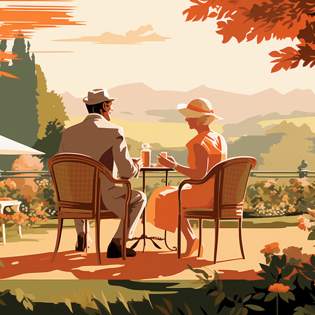 Plakát 90x90 cm Retro Rande