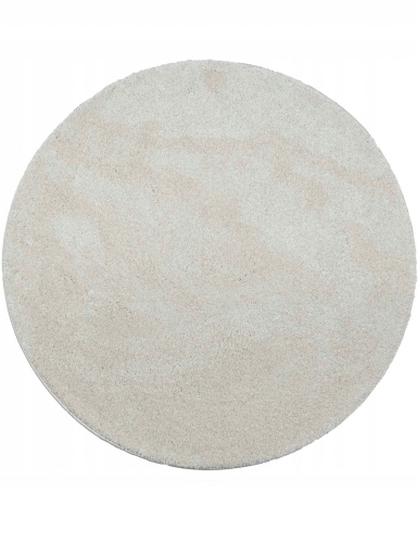 Koberec Forest 120 cm kruh ivory – měkkost ve světlém provedení