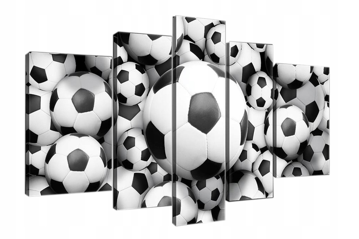 Obraz 170x100 Futbal šport hra čiernobiely dekor energia dynamika